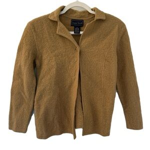 Vintage Laura Scott Women's Tan Top-Cardigan